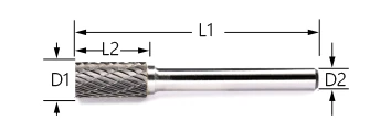 GENERAL CARBIDE ROTARY FILE<br>SHAPE: <em>SA</em>